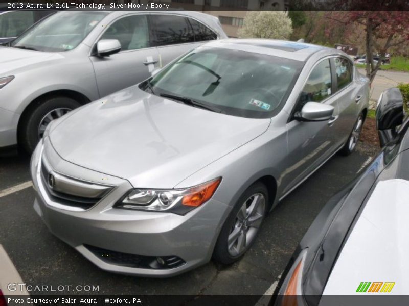 Silver Moon / Ebony 2013 Acura ILX 2.0L Technology