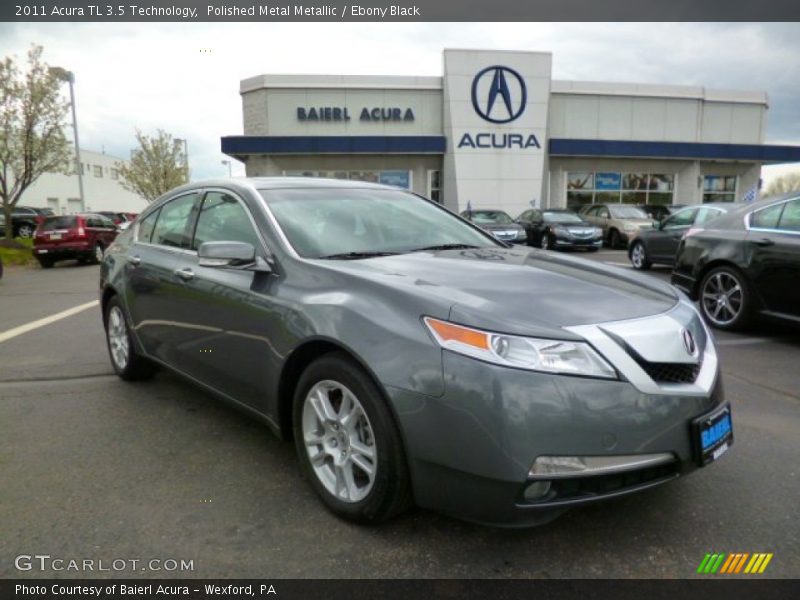 Polished Metal Metallic / Ebony Black 2011 Acura TL 3.5 Technology
