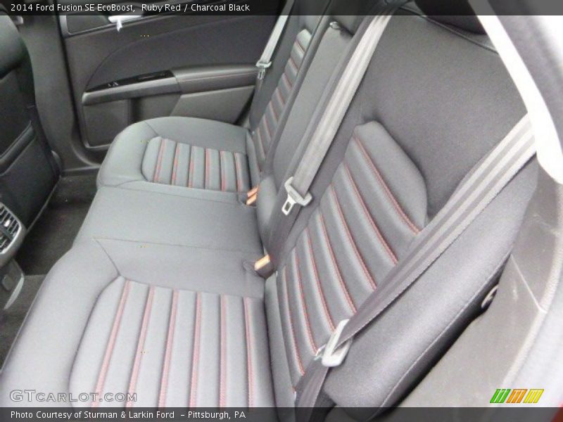 Ruby Red / Charcoal Black 2014 Ford Fusion SE EcoBoost