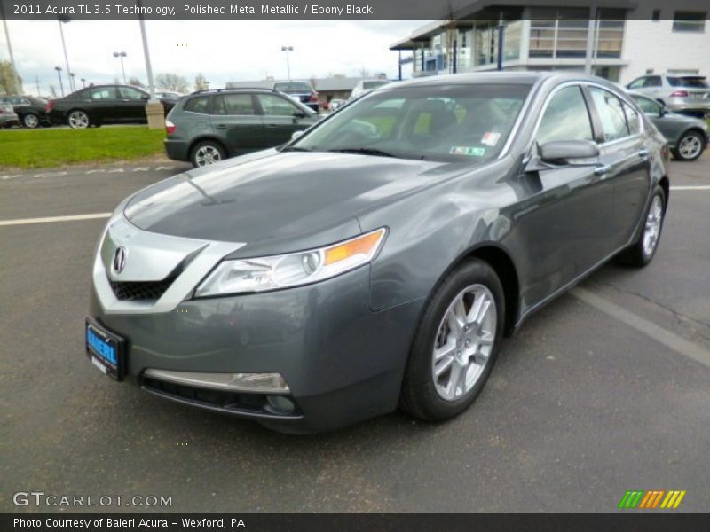 Polished Metal Metallic / Ebony Black 2011 Acura TL 3.5 Technology