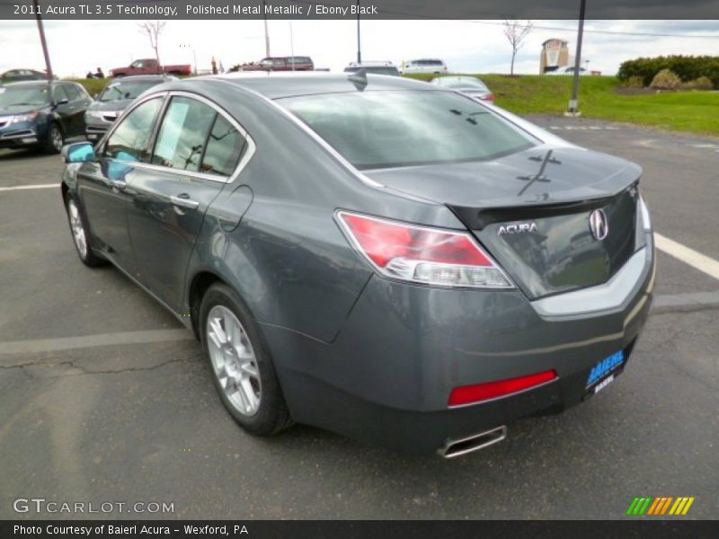 Polished Metal Metallic / Ebony Black 2011 Acura TL 3.5 Technology