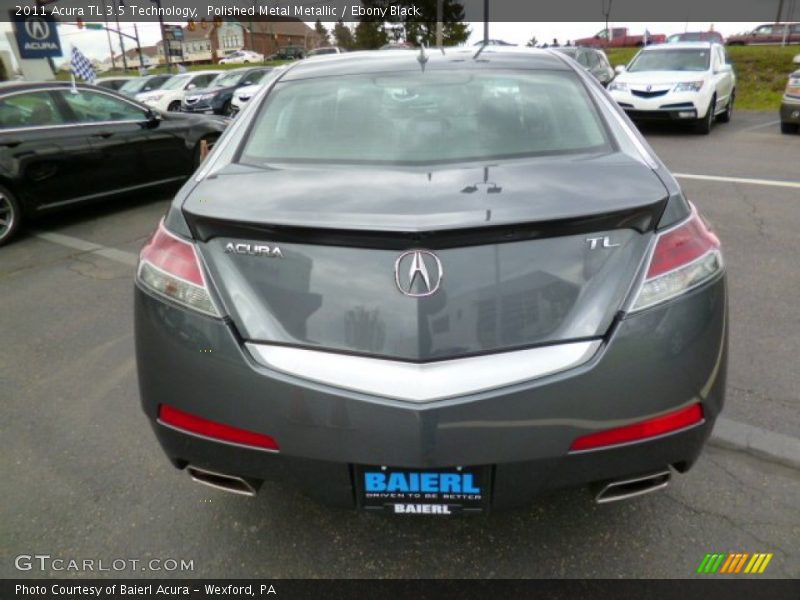 Polished Metal Metallic / Ebony Black 2011 Acura TL 3.5 Technology