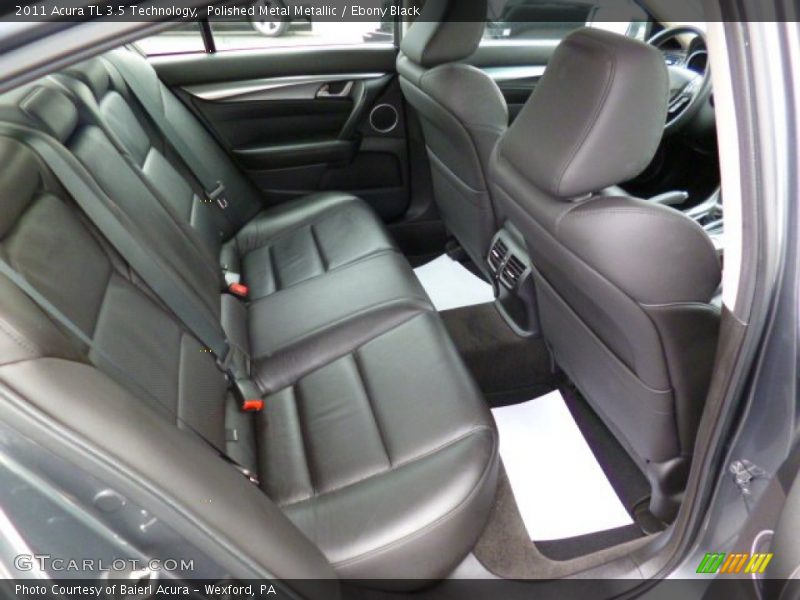 Polished Metal Metallic / Ebony Black 2011 Acura TL 3.5 Technology