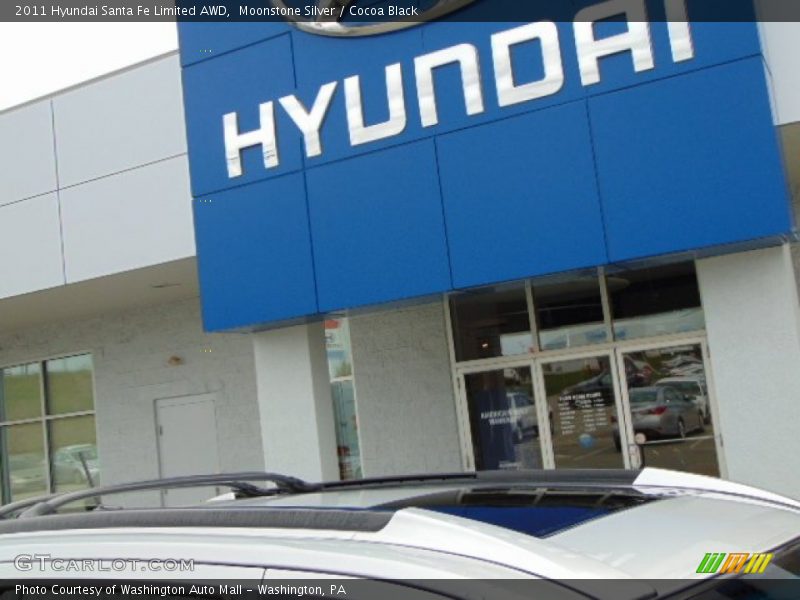 Moonstone Silver / Cocoa Black 2011 Hyundai Santa Fe Limited AWD