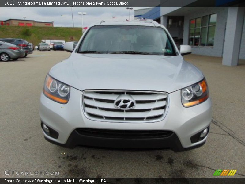 Moonstone Silver / Cocoa Black 2011 Hyundai Santa Fe Limited AWD