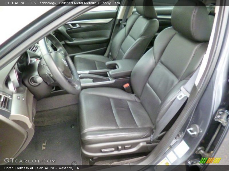 Polished Metal Metallic / Ebony Black 2011 Acura TL 3.5 Technology