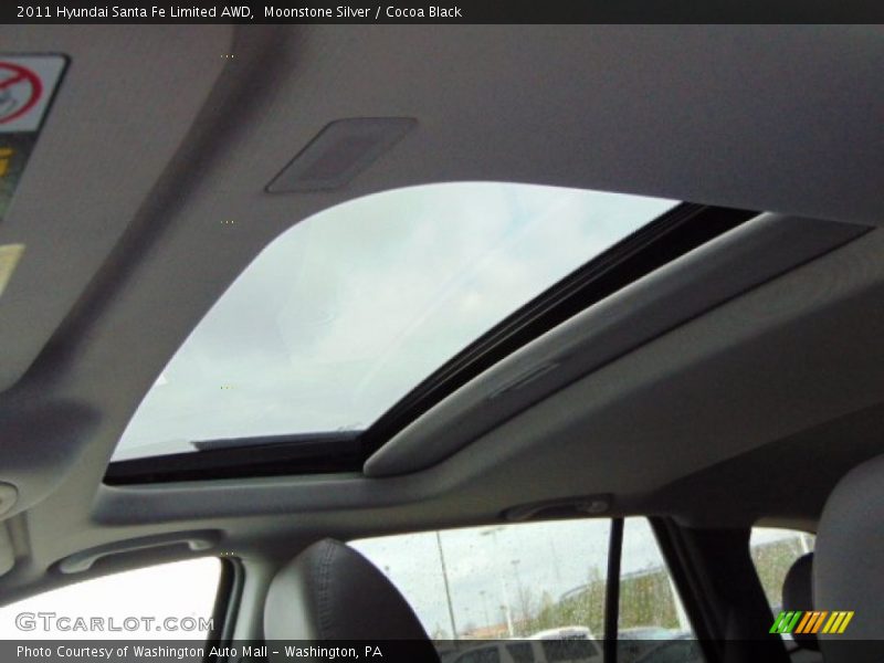 Moonstone Silver / Cocoa Black 2011 Hyundai Santa Fe Limited AWD