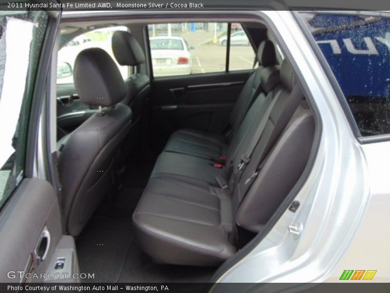 Moonstone Silver / Cocoa Black 2011 Hyundai Santa Fe Limited AWD