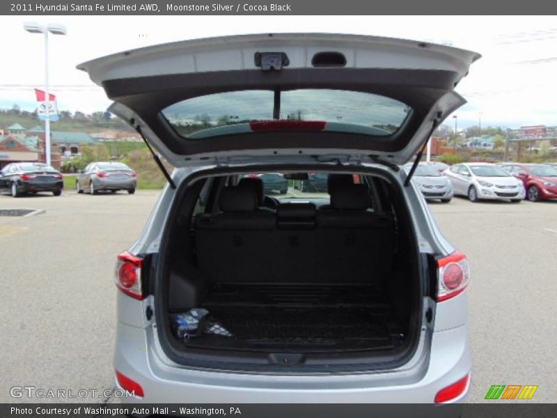 Moonstone Silver / Cocoa Black 2011 Hyundai Santa Fe Limited AWD
