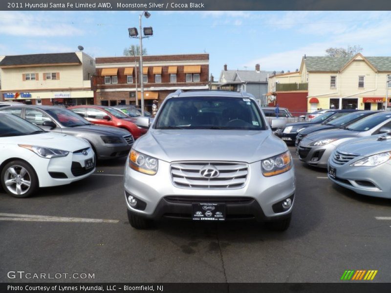 Moonstone Silver / Cocoa Black 2011 Hyundai Santa Fe Limited AWD