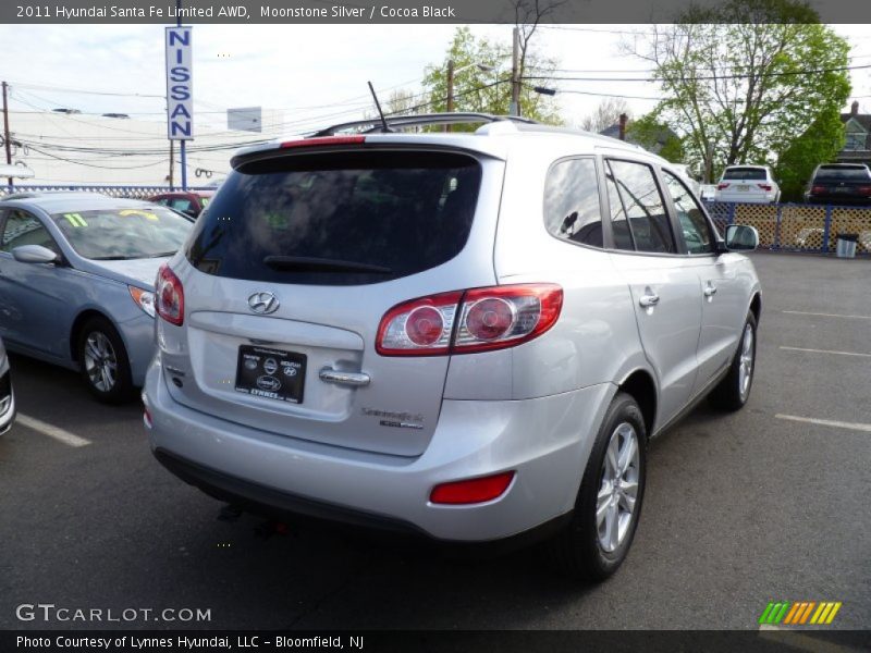 Moonstone Silver / Cocoa Black 2011 Hyundai Santa Fe Limited AWD