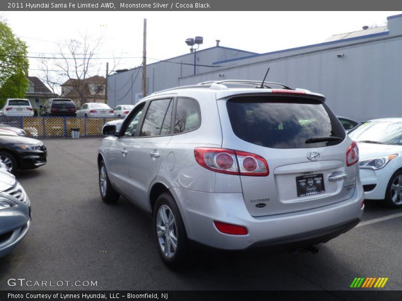 Moonstone Silver / Cocoa Black 2011 Hyundai Santa Fe Limited AWD