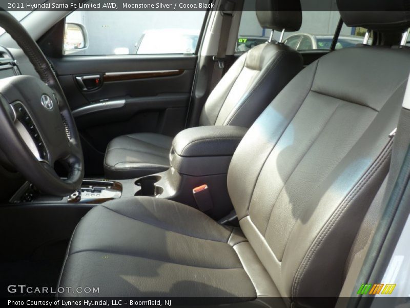 Moonstone Silver / Cocoa Black 2011 Hyundai Santa Fe Limited AWD