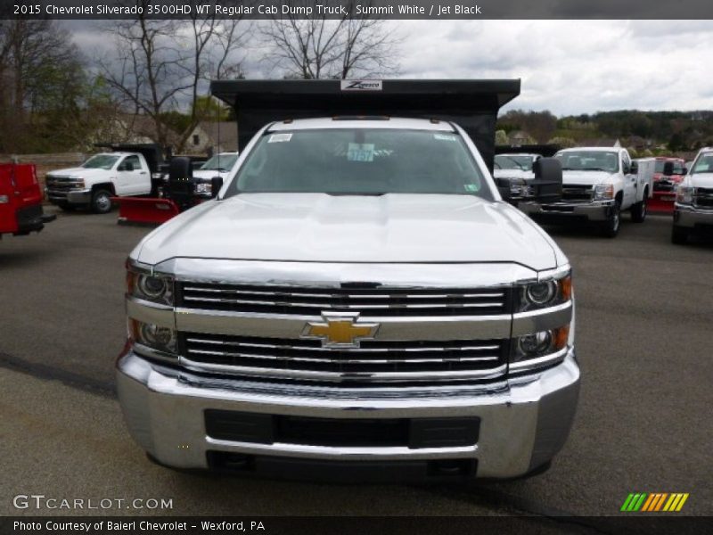 Summit White / Jet Black 2015 Chevrolet Silverado 3500HD WT Regular Cab Dump Truck