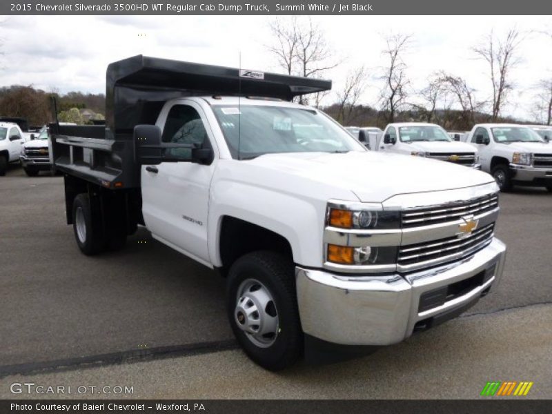 Summit White / Jet Black 2015 Chevrolet Silverado 3500HD WT Regular Cab Dump Truck