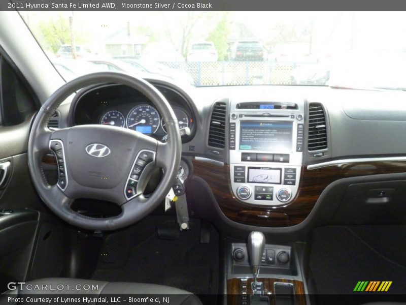 Moonstone Silver / Cocoa Black 2011 Hyundai Santa Fe Limited AWD