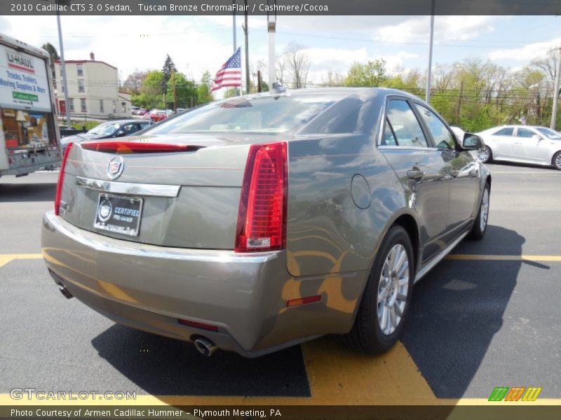 Tuscan Bronze ChromaFlair / Cashmere/Cocoa 2010 Cadillac CTS 3.0 Sedan