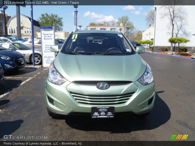 Kiwi Green / Taupe 2011 Hyundai Tucson GLS AWD