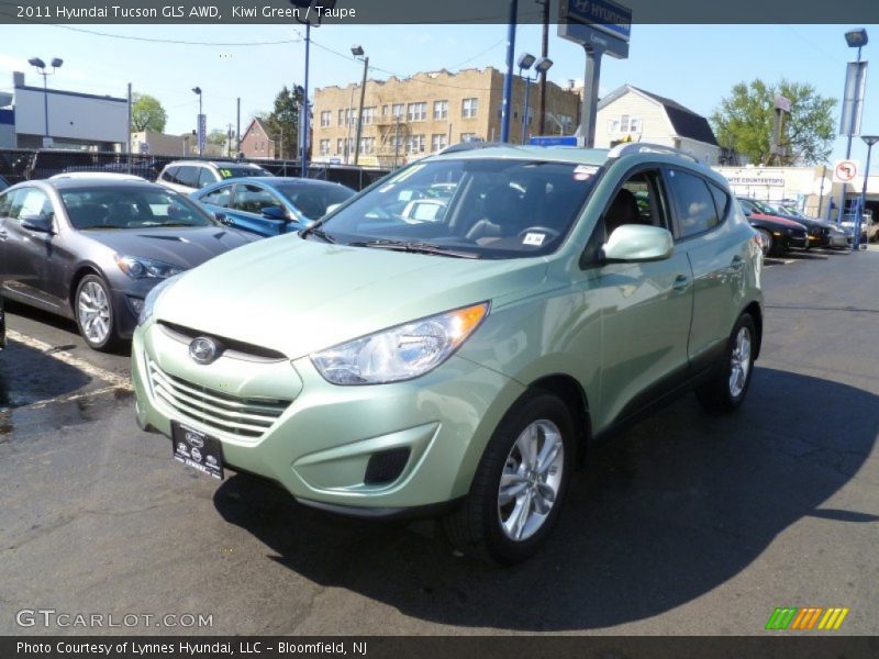 Kiwi Green / Taupe 2011 Hyundai Tucson GLS AWD