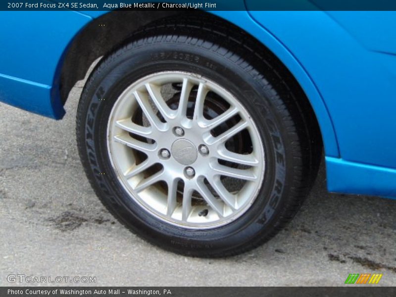 Aqua Blue Metallic / Charcoal/Light Flint 2007 Ford Focus ZX4 SE Sedan