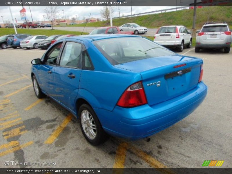 Aqua Blue Metallic / Charcoal/Light Flint 2007 Ford Focus ZX4 SE Sedan