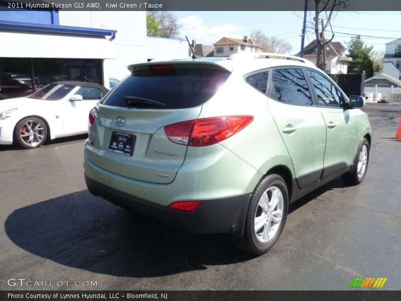 Kiwi Green / Taupe 2011 Hyundai Tucson GLS AWD