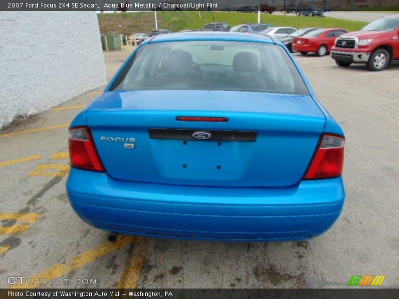 Aqua Blue Metallic / Charcoal/Light Flint 2007 Ford Focus ZX4 SE Sedan