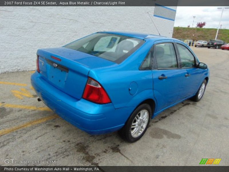 Aqua Blue Metallic / Charcoal/Light Flint 2007 Ford Focus ZX4 SE Sedan