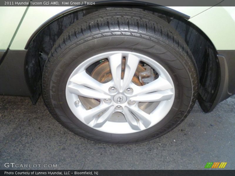 Kiwi Green / Taupe 2011 Hyundai Tucson GLS AWD