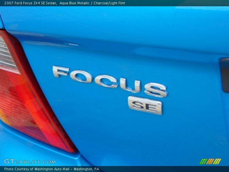 Aqua Blue Metallic / Charcoal/Light Flint 2007 Ford Focus ZX4 SE Sedan