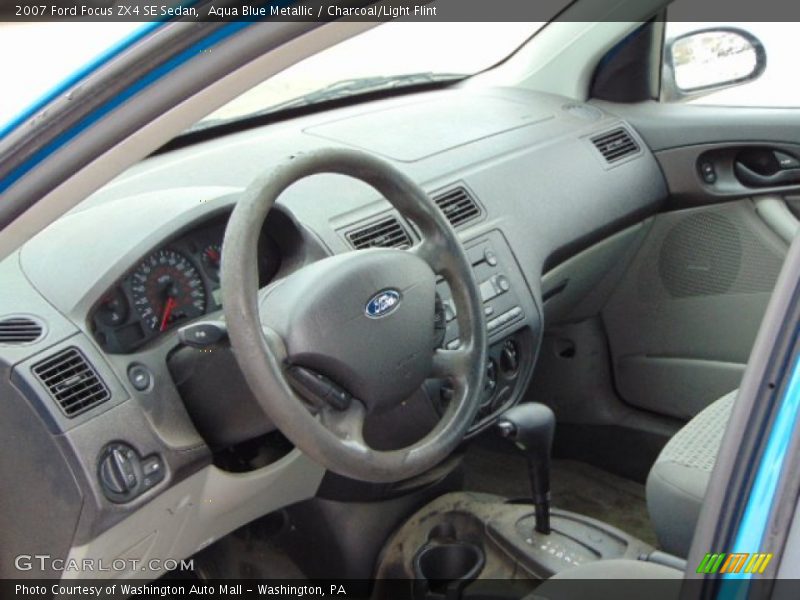 Aqua Blue Metallic / Charcoal/Light Flint 2007 Ford Focus ZX4 SE Sedan