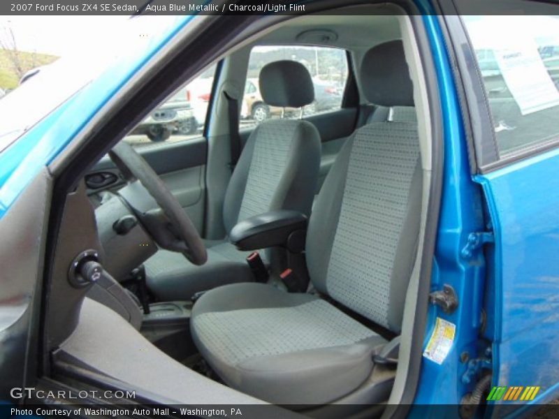 Aqua Blue Metallic / Charcoal/Light Flint 2007 Ford Focus ZX4 SE Sedan