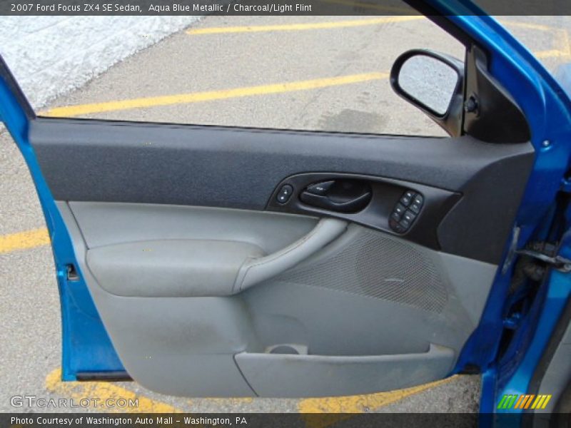 Aqua Blue Metallic / Charcoal/Light Flint 2007 Ford Focus ZX4 SE Sedan