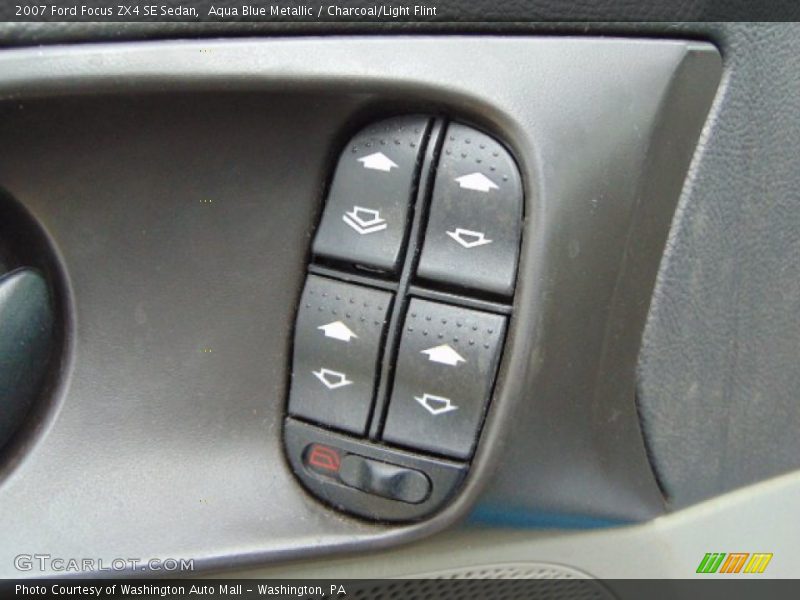 Aqua Blue Metallic / Charcoal/Light Flint 2007 Ford Focus ZX4 SE Sedan