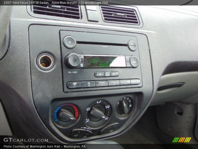 Aqua Blue Metallic / Charcoal/Light Flint 2007 Ford Focus ZX4 SE Sedan