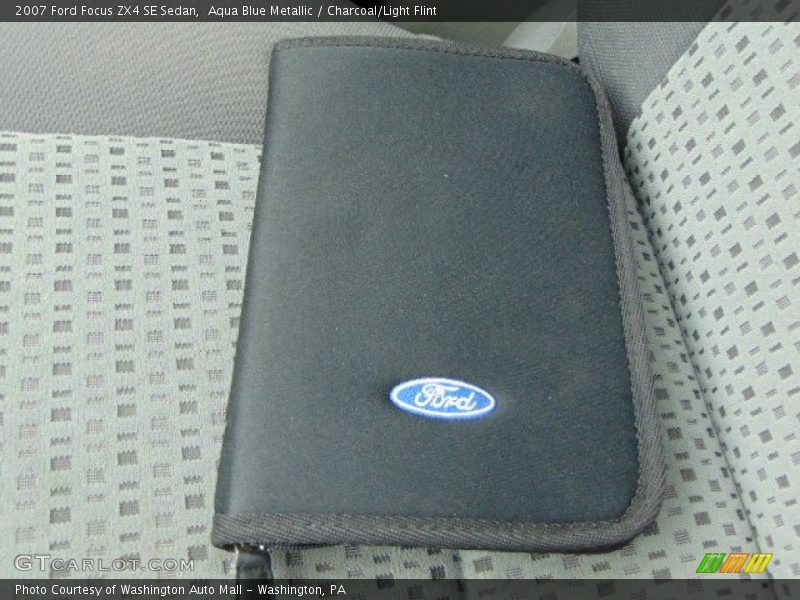 Aqua Blue Metallic / Charcoal/Light Flint 2007 Ford Focus ZX4 SE Sedan