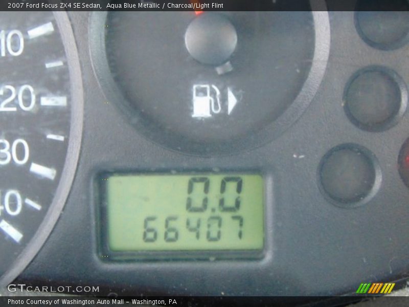 Aqua Blue Metallic / Charcoal/Light Flint 2007 Ford Focus ZX4 SE Sedan