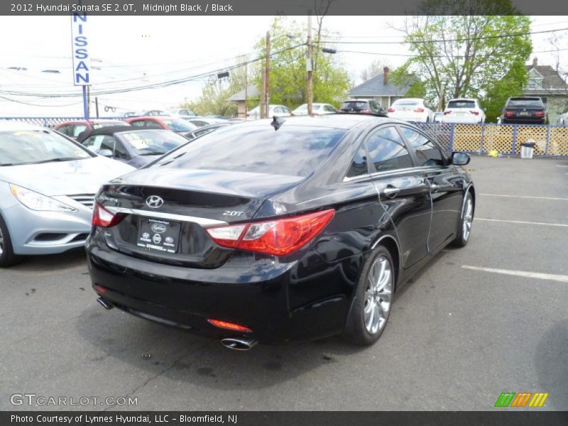 Midnight Black / Black 2012 Hyundai Sonata SE 2.0T