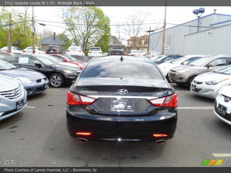 Midnight Black / Black 2012 Hyundai Sonata SE 2.0T