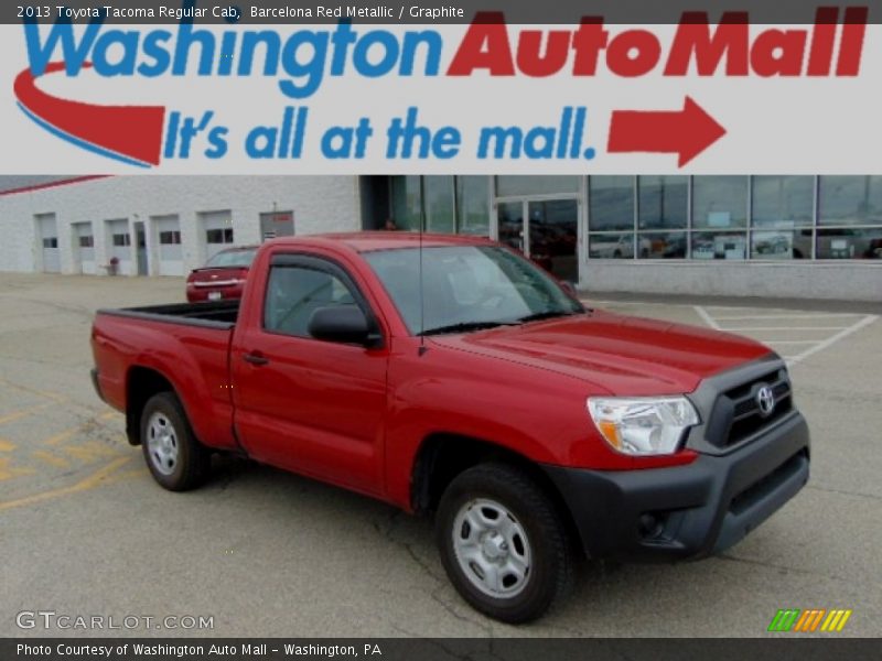Barcelona Red Metallic / Graphite 2013 Toyota Tacoma Regular Cab
