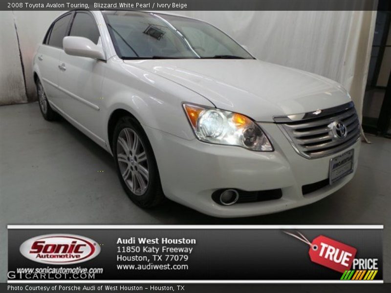 Blizzard White Pearl / Ivory Beige 2008 Toyota Avalon Touring