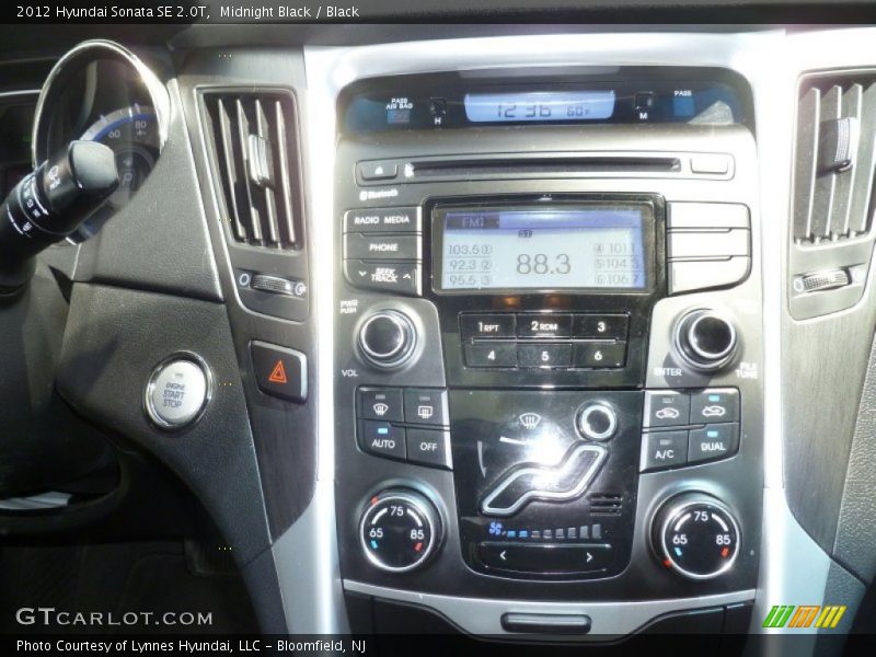 Midnight Black / Black 2012 Hyundai Sonata SE 2.0T