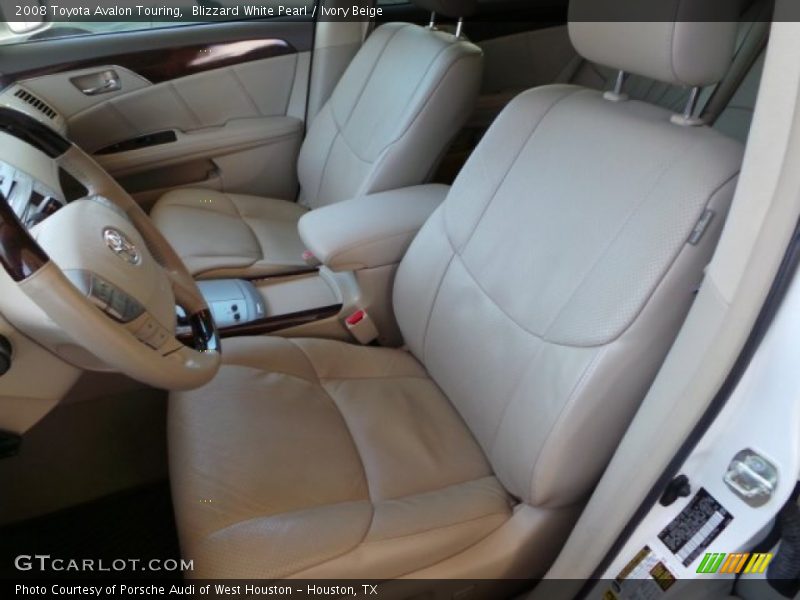 Blizzard White Pearl / Ivory Beige 2008 Toyota Avalon Touring
