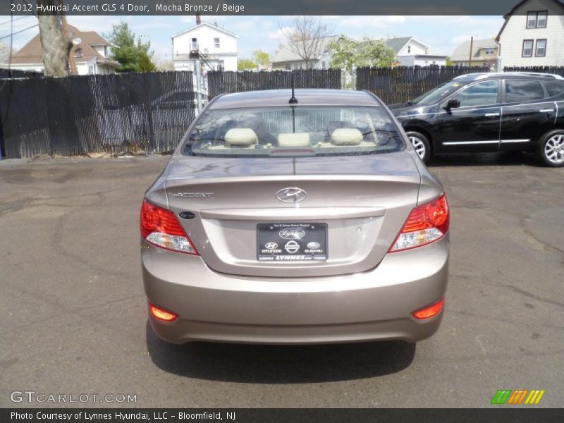 Mocha Bronze / Beige 2012 Hyundai Accent GLS 4 Door