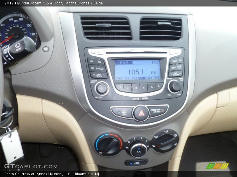 Mocha Bronze / Beige 2012 Hyundai Accent GLS 4 Door