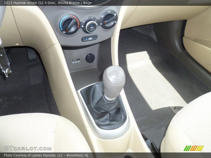 Mocha Bronze / Beige 2012 Hyundai Accent GLS 4 Door