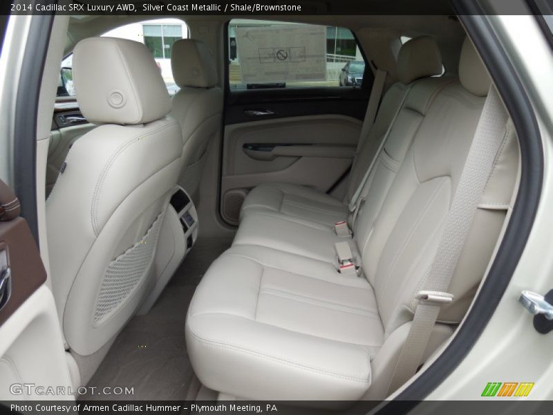 Silver Coast Metallic / Shale/Brownstone 2014 Cadillac SRX Luxury AWD