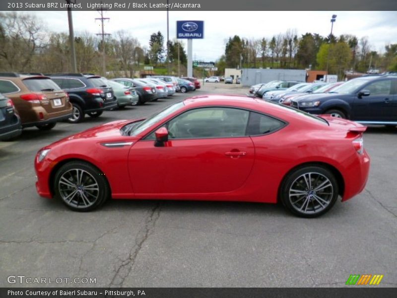 Lightning Red / Black Leather/Alcantara 2013 Subaru BRZ Limited