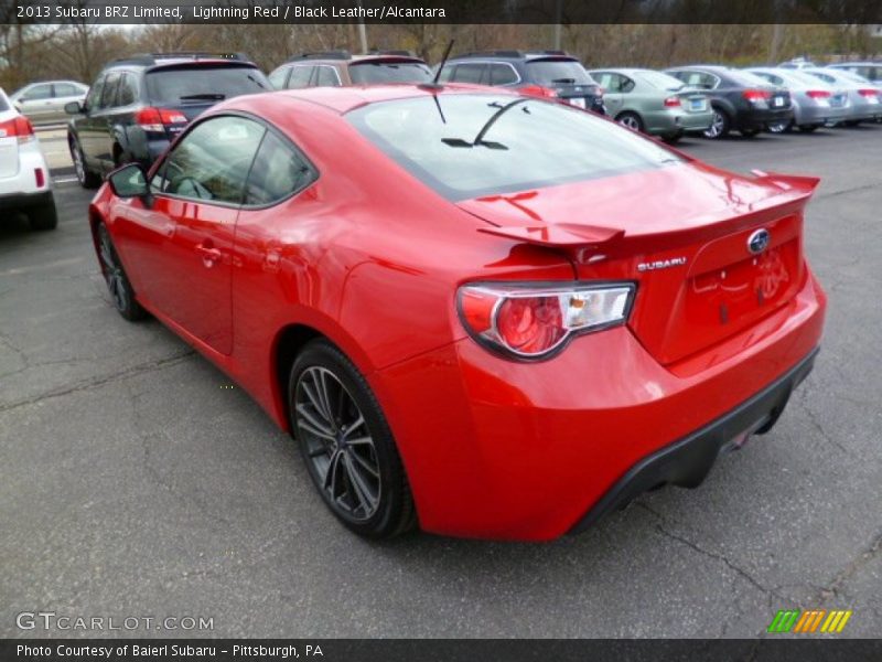 Lightning Red / Black Leather/Alcantara 2013 Subaru BRZ Limited