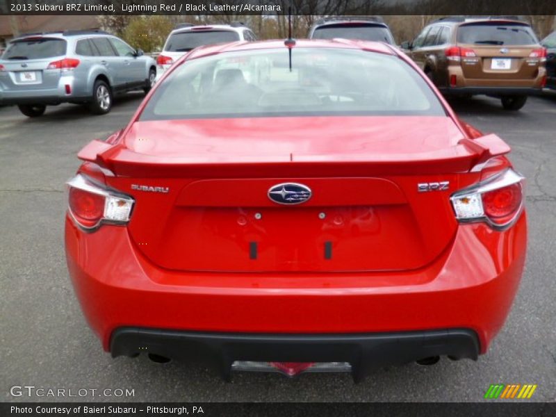 Lightning Red / Black Leather/Alcantara 2013 Subaru BRZ Limited